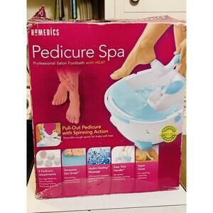 Homedics 2006 HL-200 Pull Out Pedicure Bubble Spa Footbath with Heat Tested